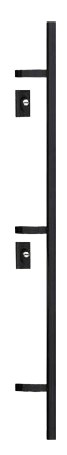 ROCAJ A4 INOX 140CM OKROGLI CRNA MAT