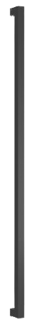 ROCAJ NEXO ALU 150CM PRAVOKOTNI CRNA MAT